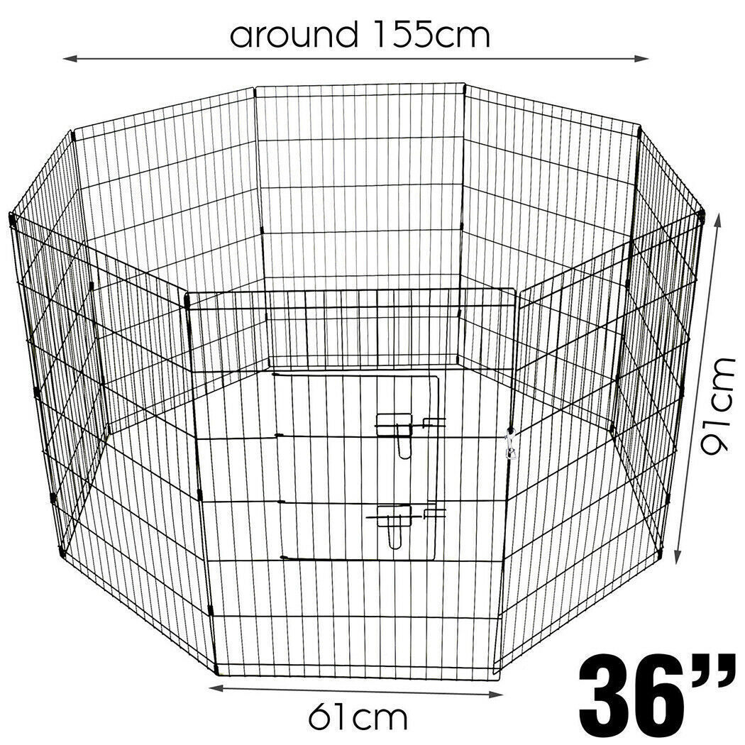 Pet Playpen 8 Panel Fence 36size